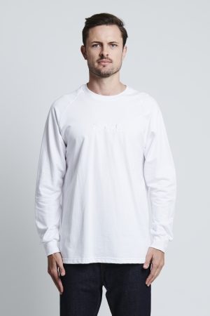 BOYD LOGO EMBROIDERED SWEATER (WHITE)- MENS