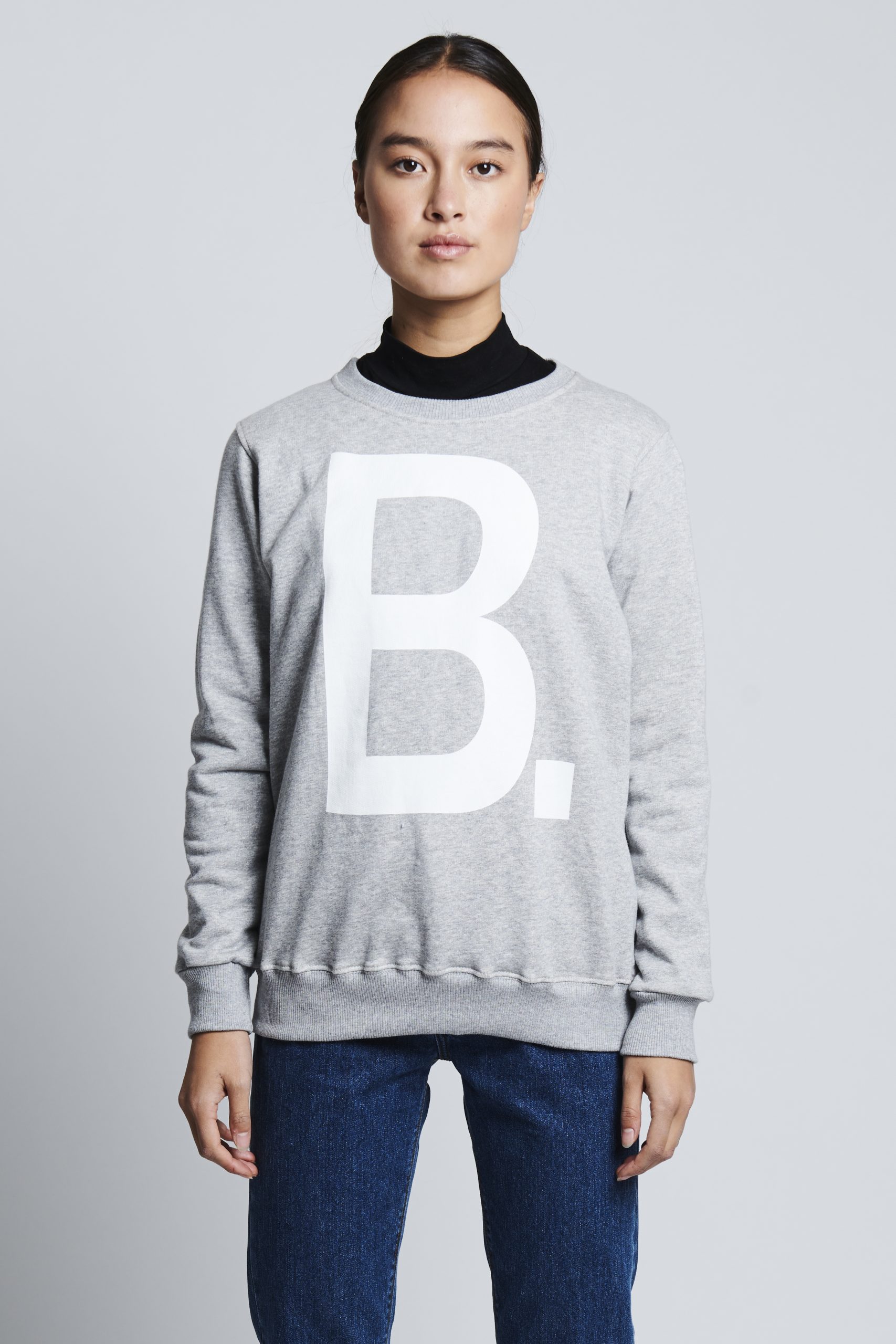 BOYD B FULL STOP SWEATER (GREY MARLE)- WOMENS - BOYD Studio