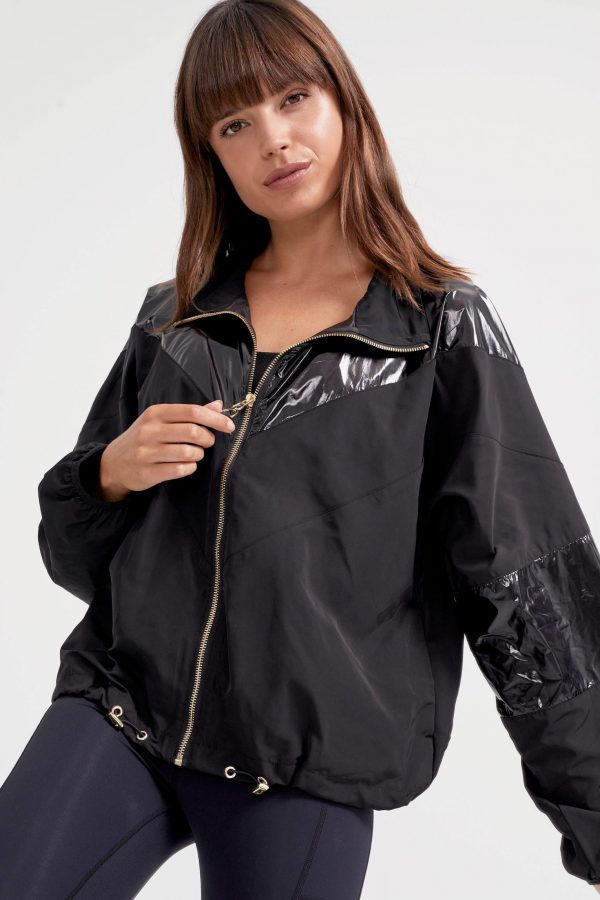 PE NATION GOAL LINE JACKET (BLACK) - BOYD Studio