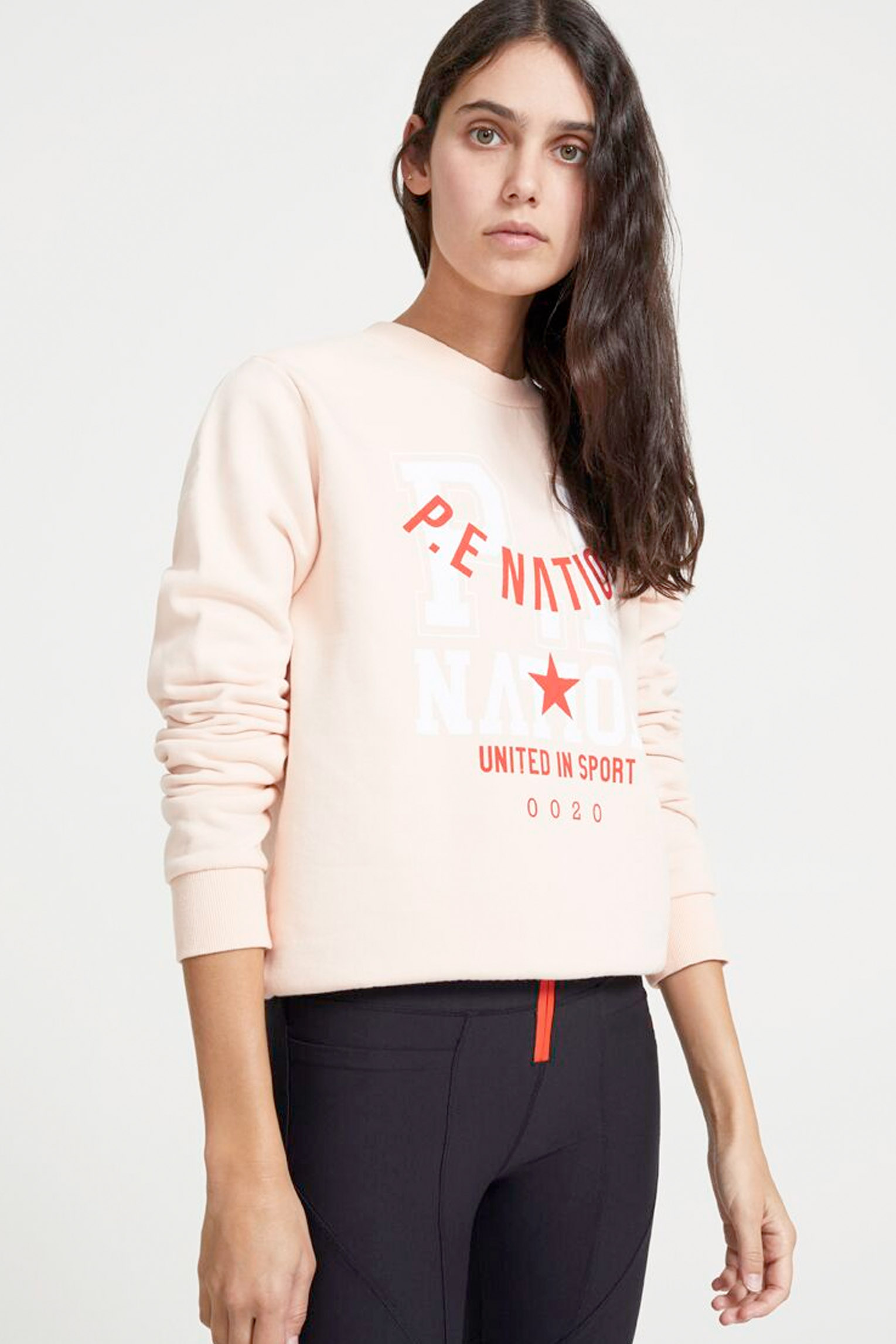 PE NATION CORNER SWEAT [PINK PALE) - BOYD Studio