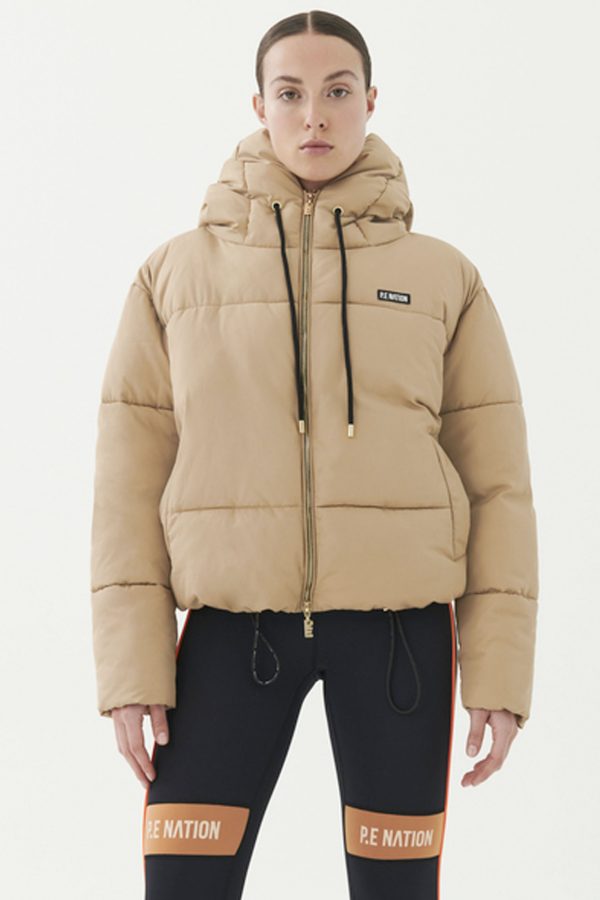 PE NATION GOALSIDE PUFFER JACKET (BRWN) - BOYD Studio