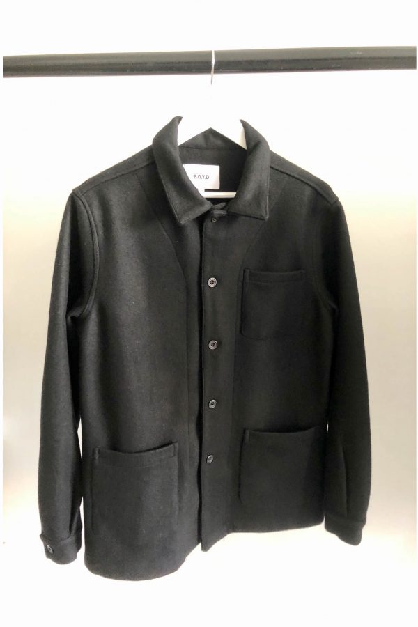 BOYD WORKER WOOL JACKET (BLACK)- MENS - BOYD Studio