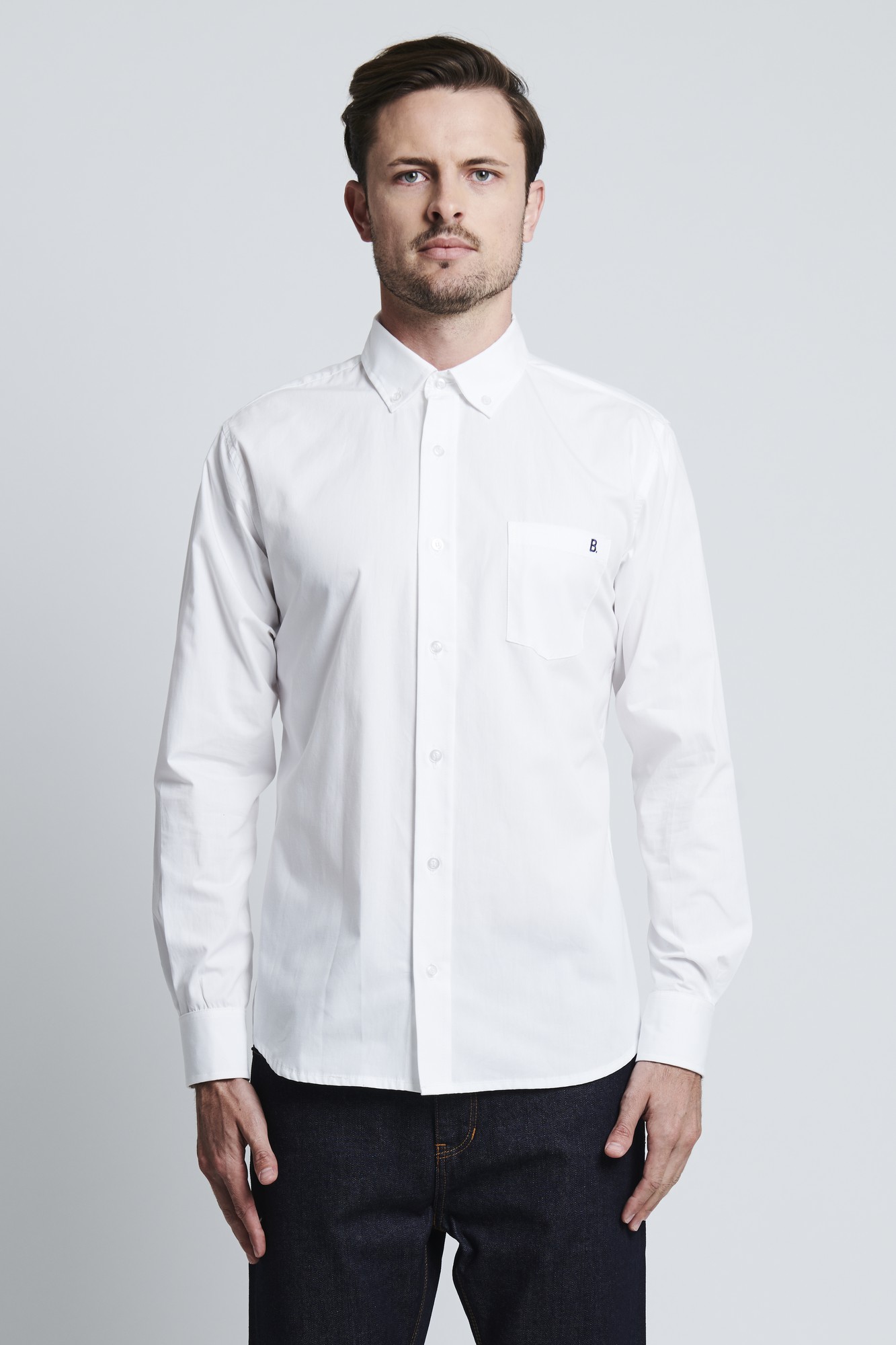 BOYD B CLASSIC SHIRT (WHITE)- MENS - BOYD Studio