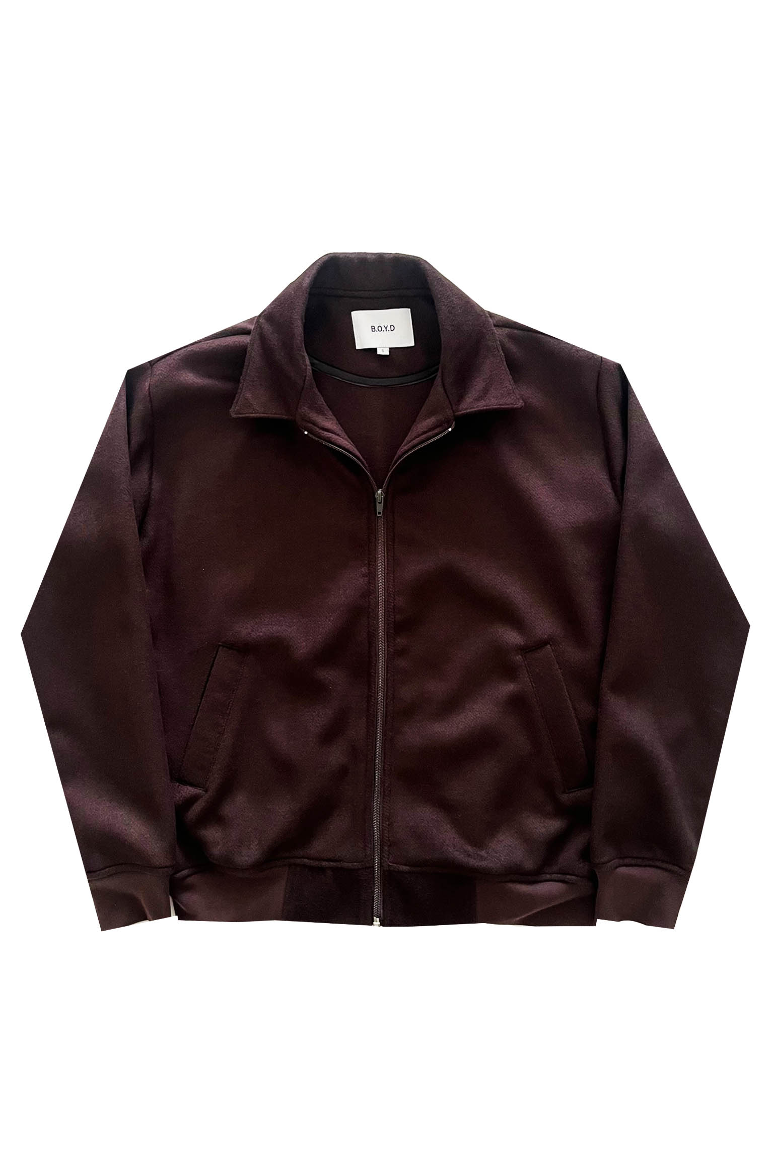 BOYD HARRINGTON WOOL BOMBER (CHOCOLATE)