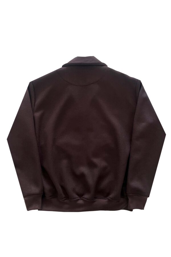 BOYD HARRINGTON WOOL BOMBER (CHOCOLATE) - Image 4