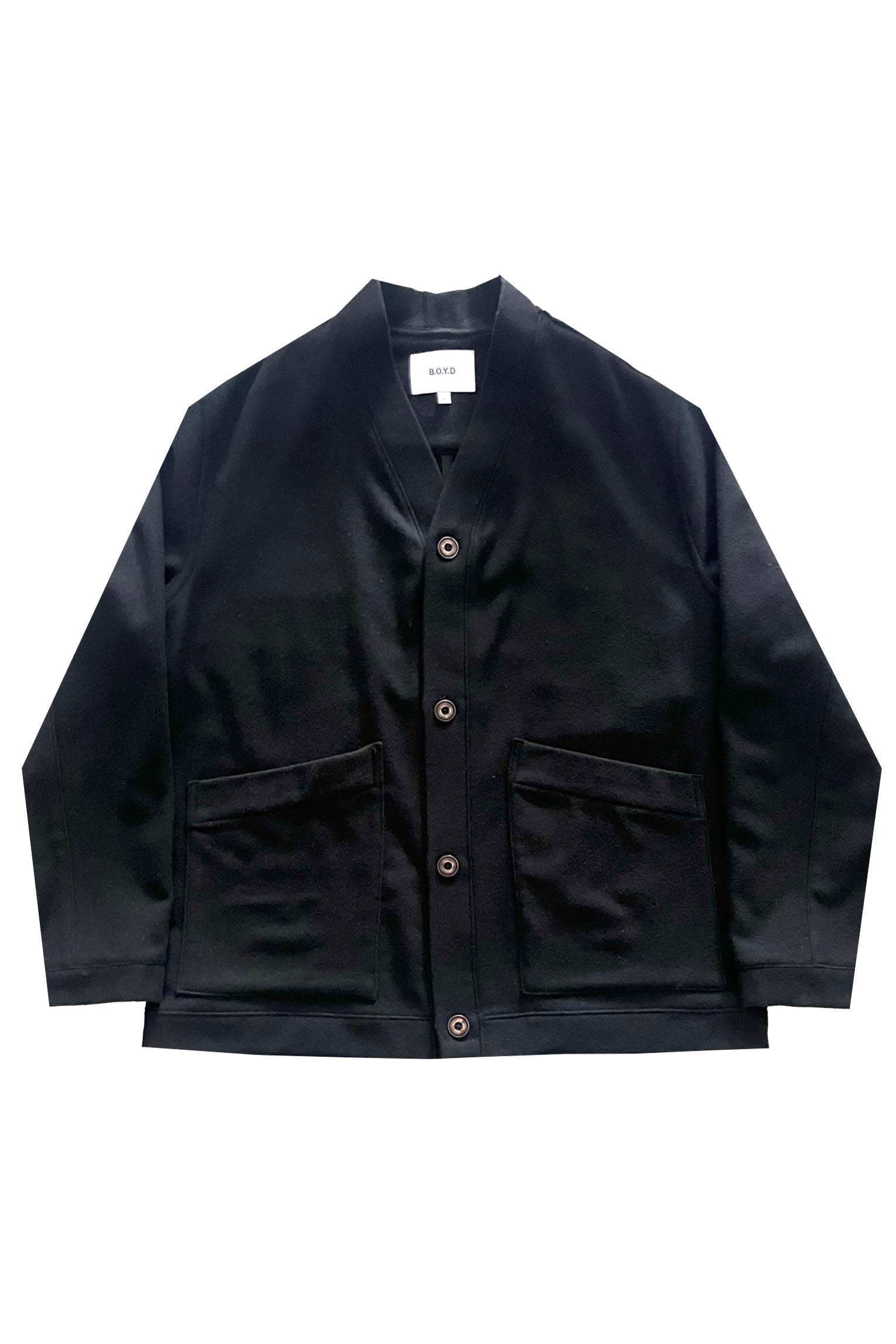 BOYD HERITAGE WOOL CARDIGAN (BLACK)