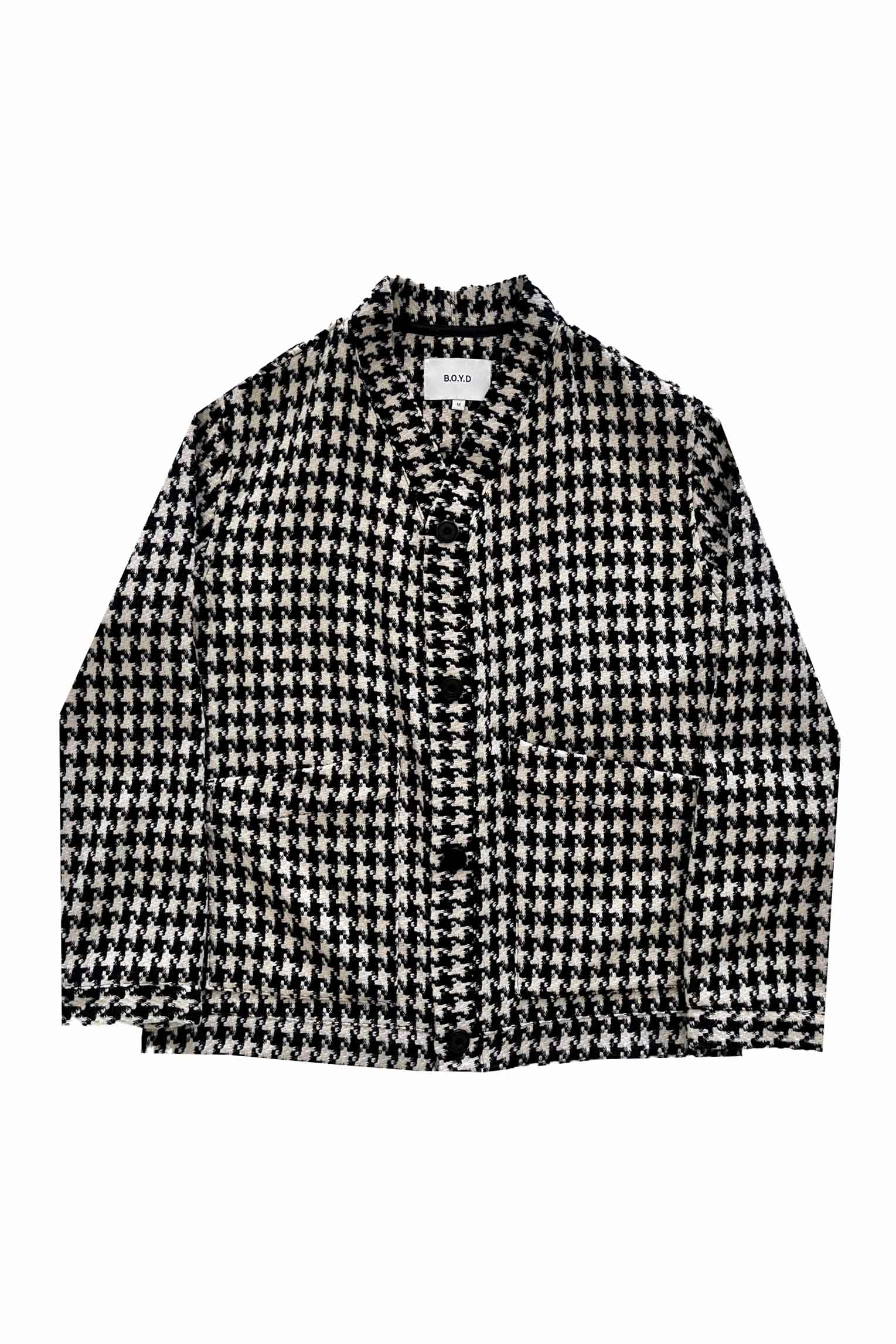 BOYD HERITAGE WOOL CARDIGAN (HOUNDSTOOTH)