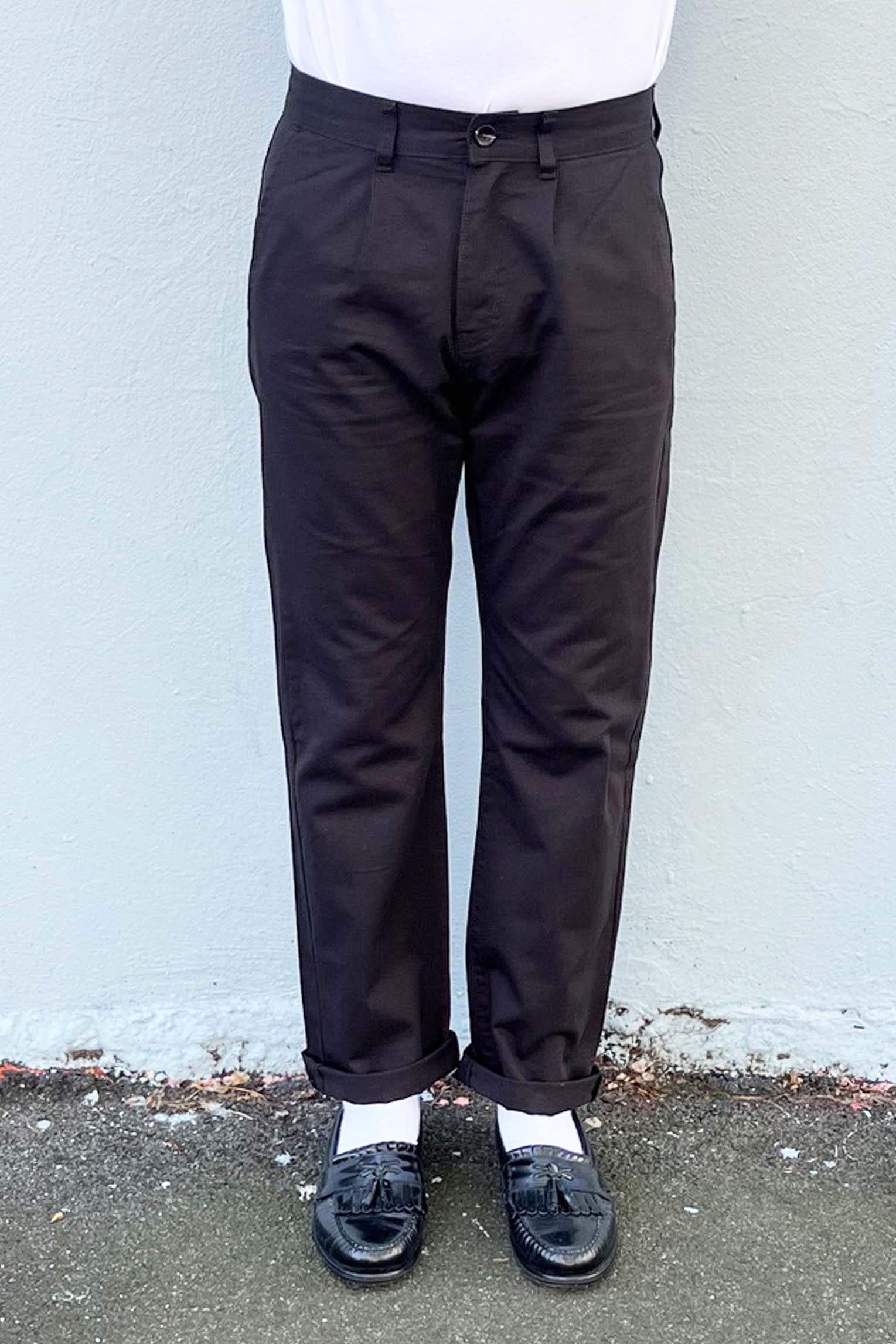 BOYD 404 PLEAT PANTS (BLACK)